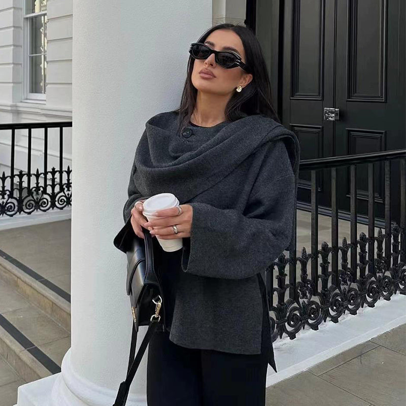 Veste Cape Poncho Femme Élyora