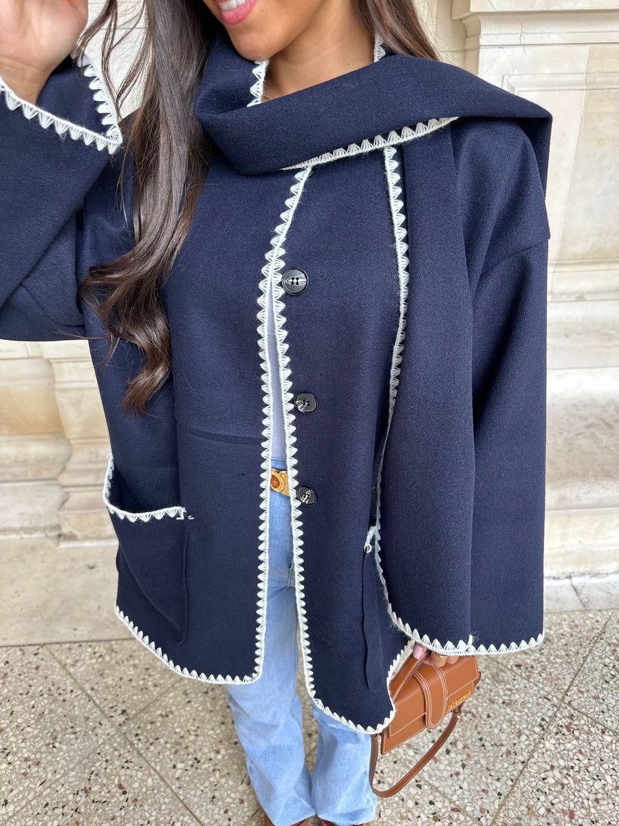 Manteau avec écharpe Cachefusione