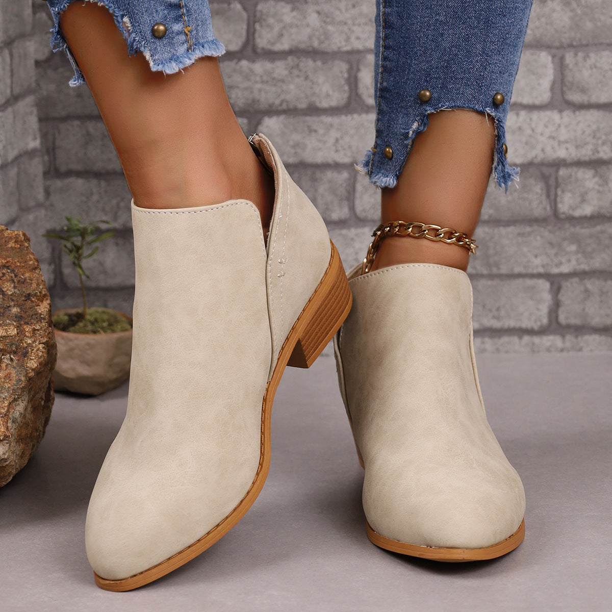 Bottines Vesta En Daim
