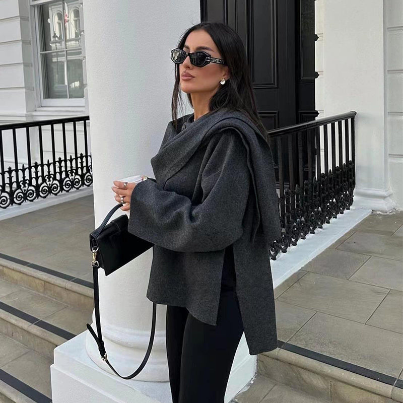 Veste Cape Poncho Femme Élyora