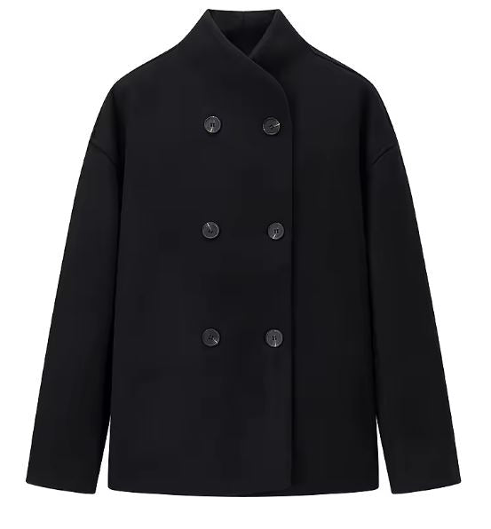Veste Oversize Chic à Double Boutonnage