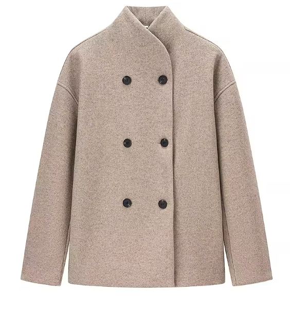 Veste Oversize Chic à Double Boutonnage