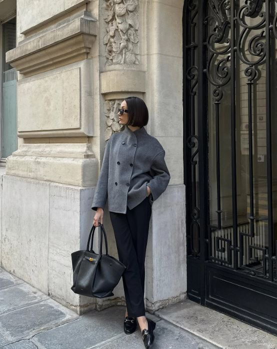 Veste Oversize Chic à Double Boutonnage