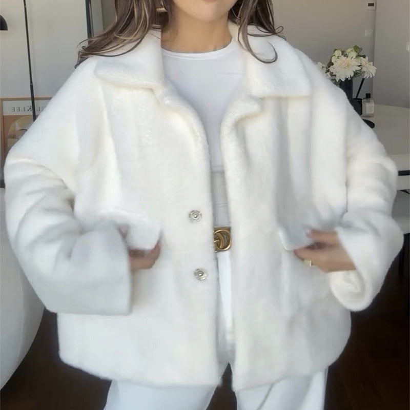 Veste Effet Fourrure Douce