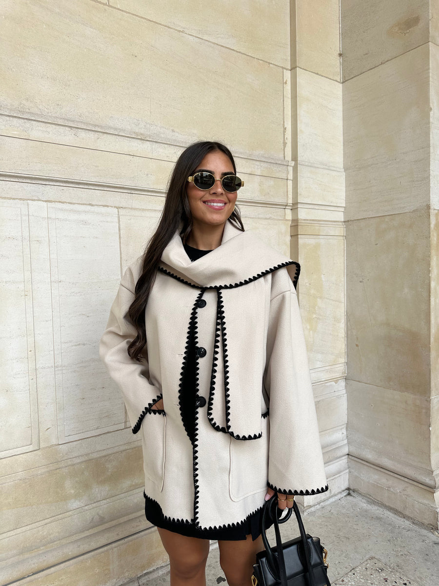 Manteau avec écharpe Cachefusione