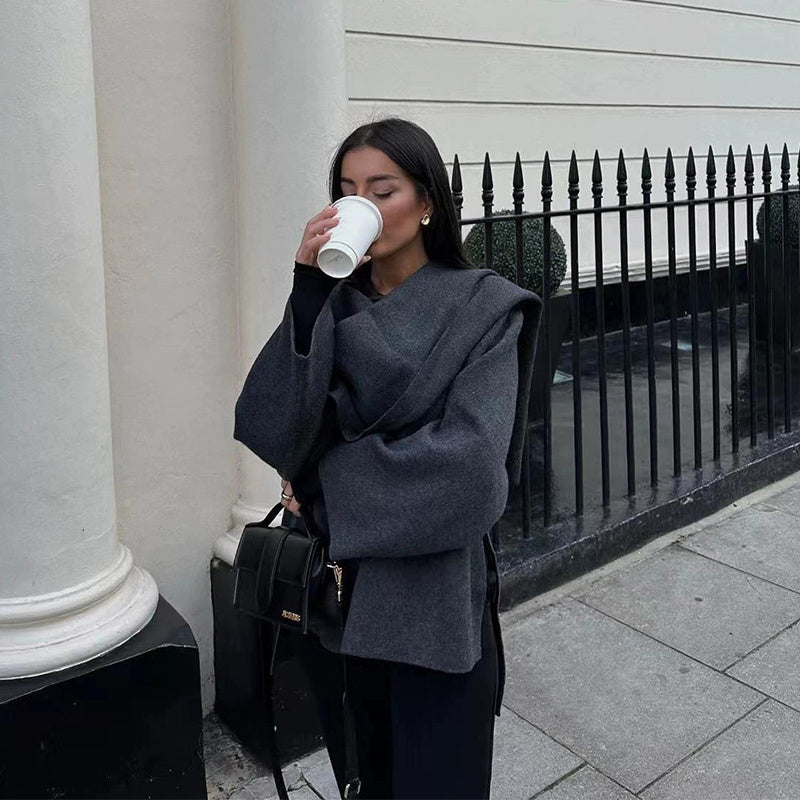 Veste Cape Poncho Femme Élyora