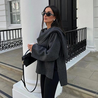 Veste Cape Poncho Femme Élyora