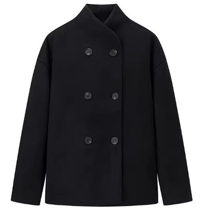 Veste Oversize Chic à Double Boutonnage