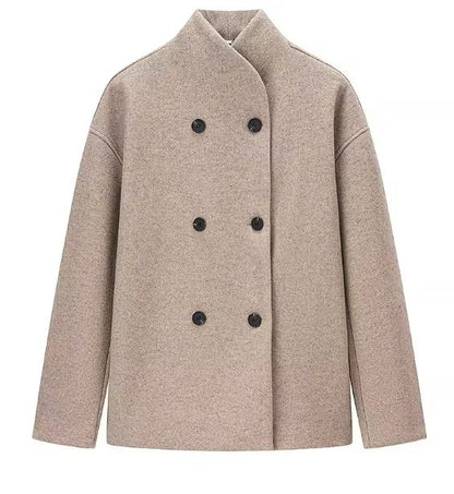Veste Oversize Chic à Double Boutonnage