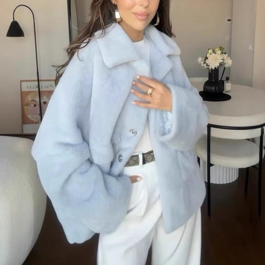 Veste Effet Fourrure Douce
