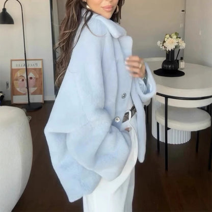 Veste Effet Fourrure Douce